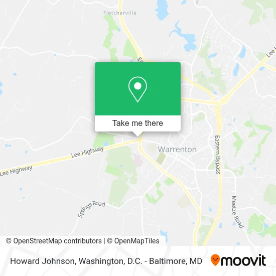 Howard Johnson map