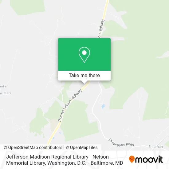 Jefferson Madison Regional Library - Nelson Memorial Library map