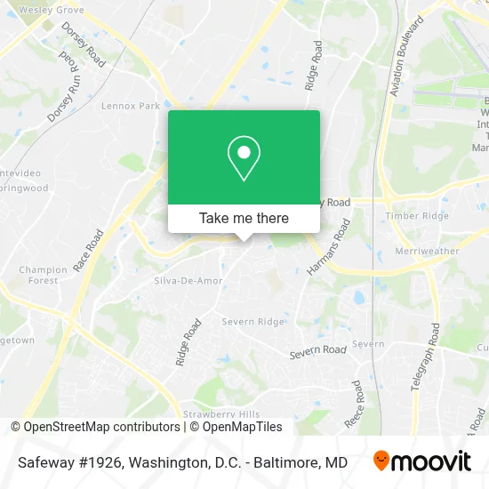 Safeway #1926 map