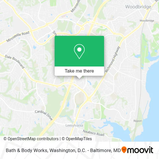 Bath & Body Works map