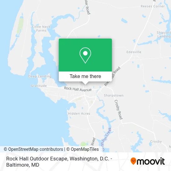 Rock Hall Outdoor Escape map