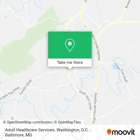 Adult Healthcare Services map