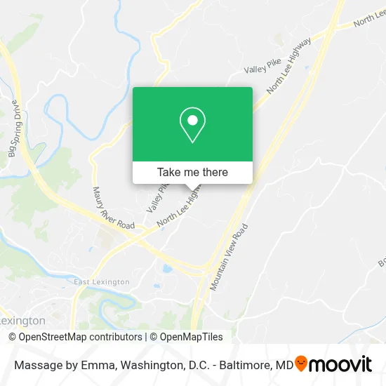 Massage by Emma map