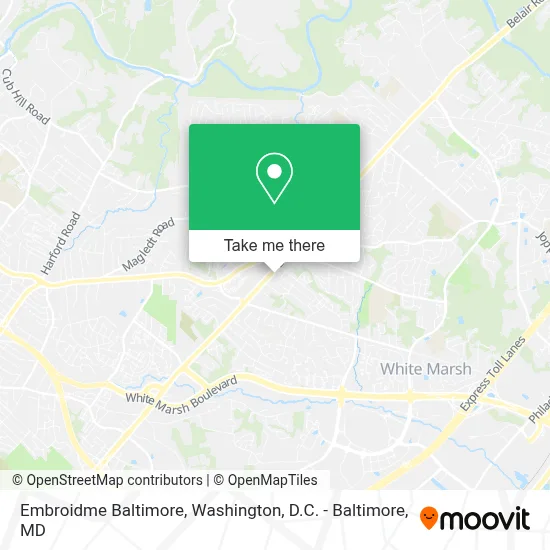 Embroidme Baltimore map