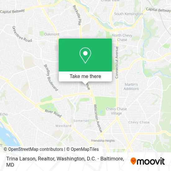 Trina Larson, Realtor map