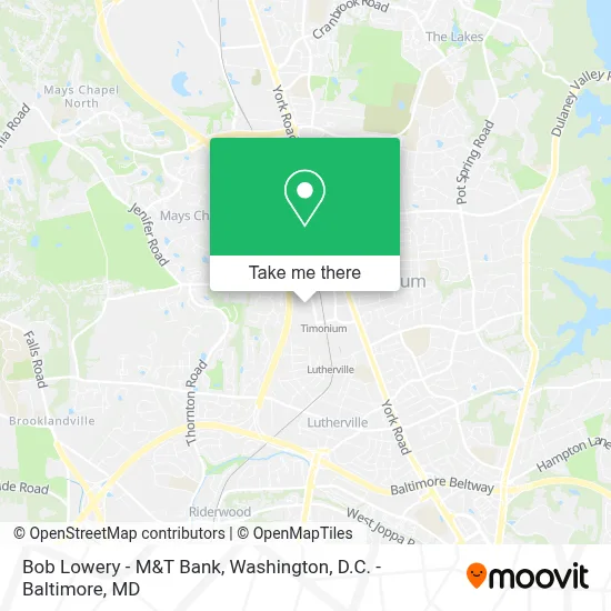 Bob Lowery - M&T Bank map