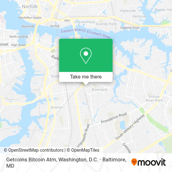 Getcoins Bitcoin Atm map