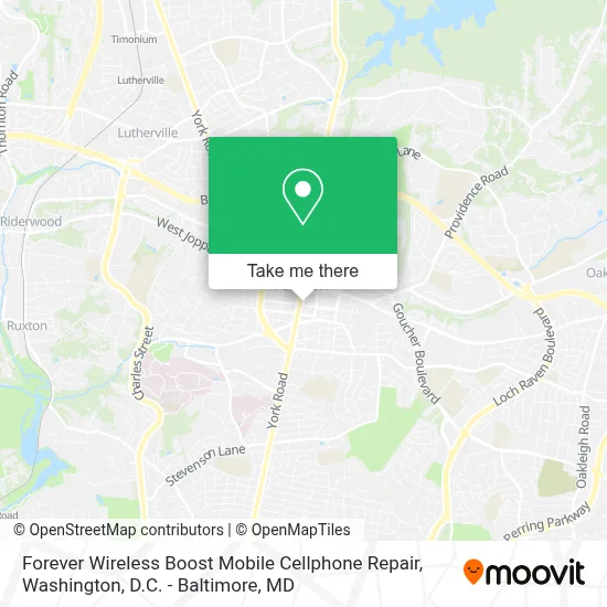 Forever Wireless Boost Mobile Cellphone Repair map