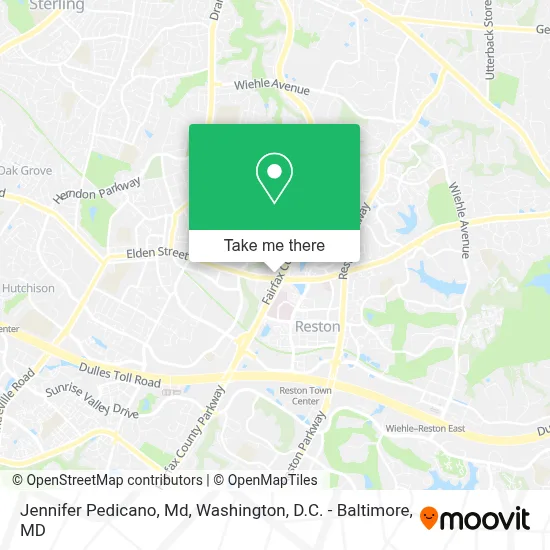 Jennifer Pedicano, Md map