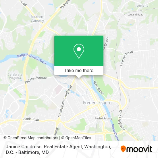 Janice Childress, Real Estate Agent map