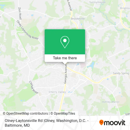 Olney-Laytonsville Rd |Olney map