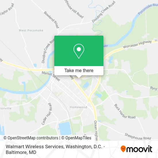 Walmart Wireless Services map