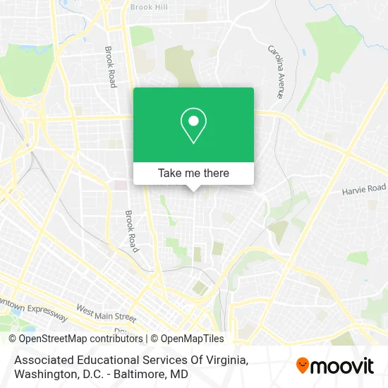 Associated Educational Services Of Virginia map