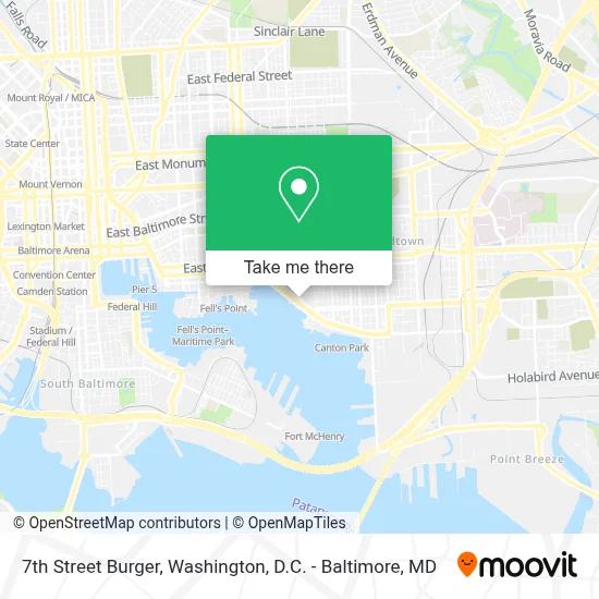 7th Street Burger map