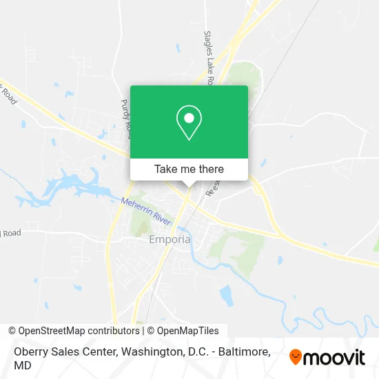 Oberry Sales Center map