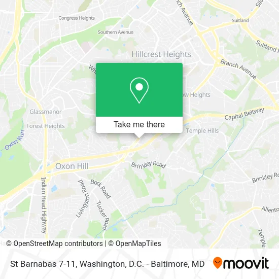 St Barnabas 7-11 map