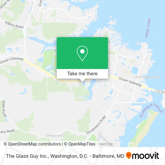 The Glass Guy Inc. map