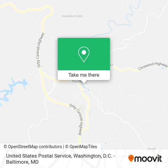 United States Postal Service map