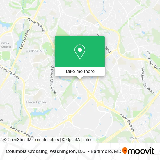 Columbia Crossing map