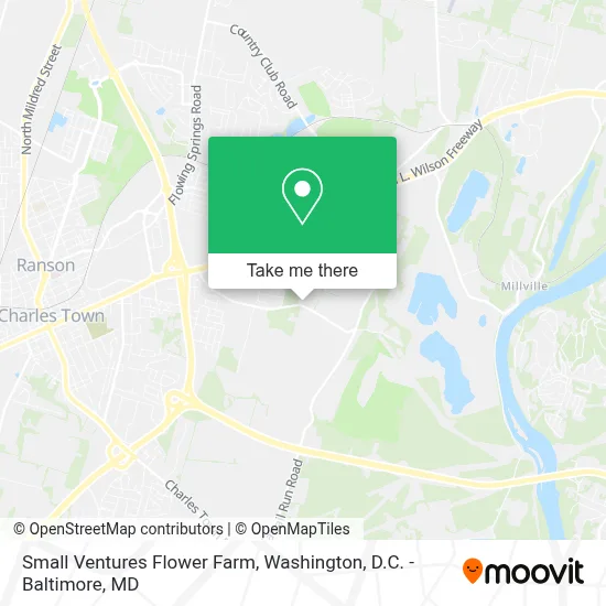 Small Ventures Flower Farm map