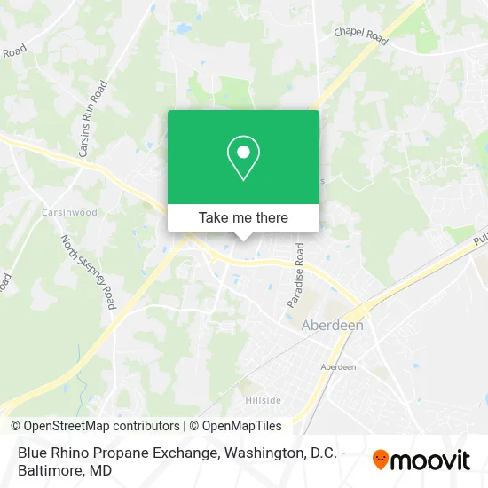 Blue Rhino Propane Exchange map