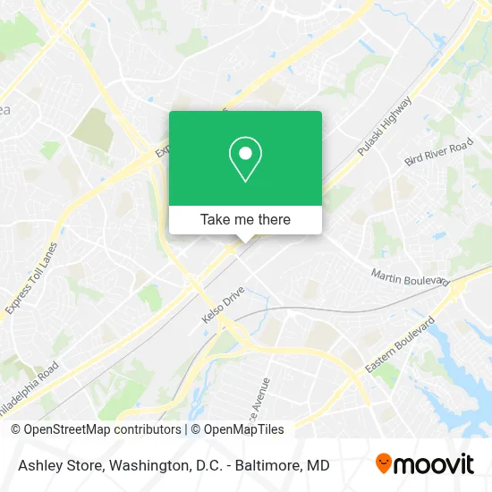 Ashley Store map