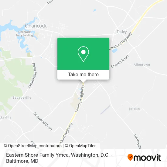 Eastern Shore Family Ymca map