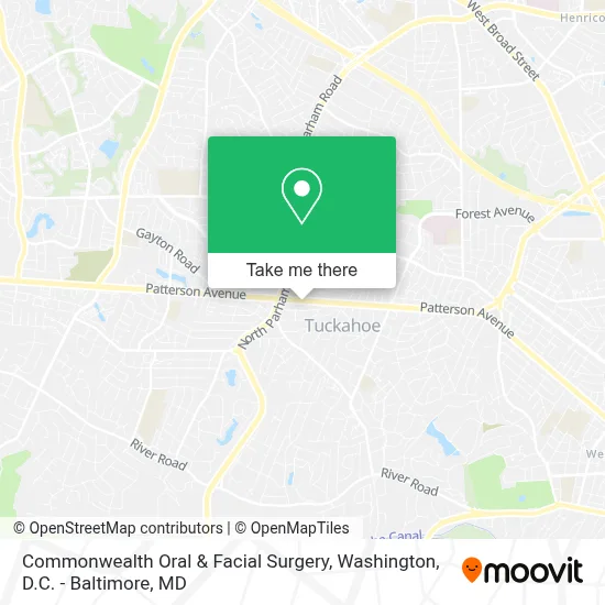 Commonwealth Oral & Facial Surgery map