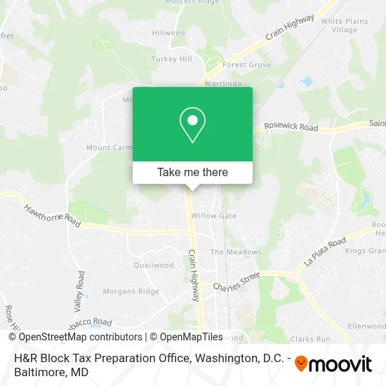 H&R Block Tax Preparation Office map