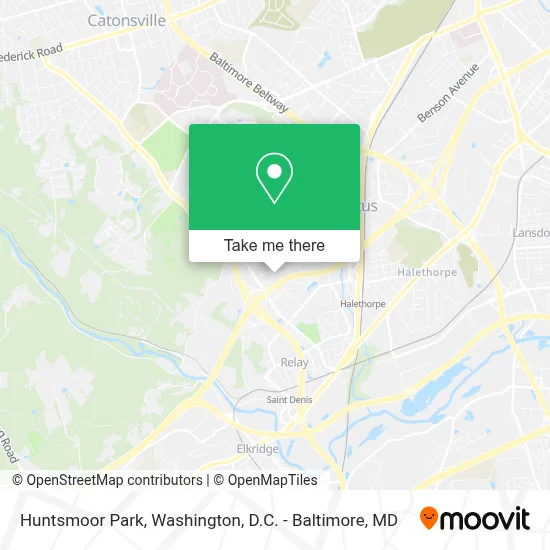 Huntsmoor Park map