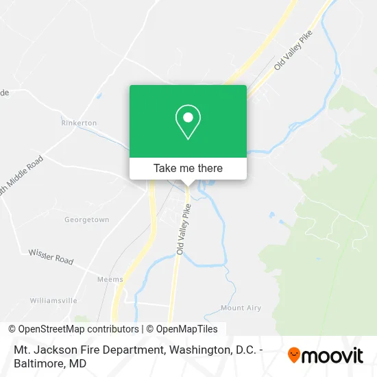 Mt. Jackson Fire Department map