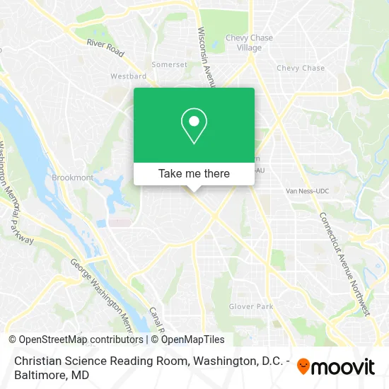 Christian Science Reading Room map