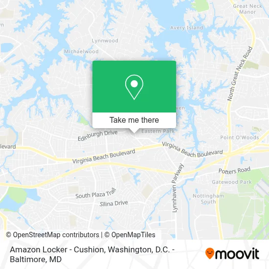 Amazon Locker - Cushion map