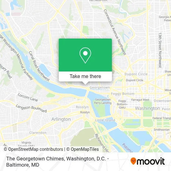 The Georgetown Chimes map