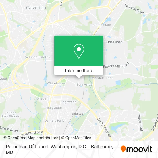 Puroclean Of Laurel map