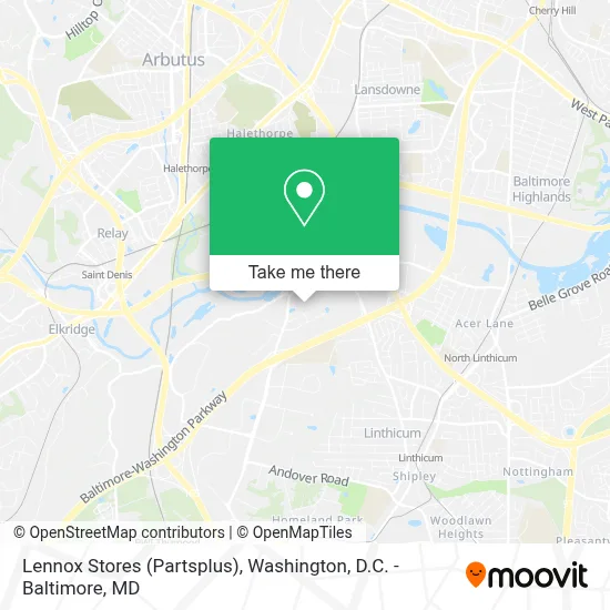 Lennox Stores (Partsplus) map