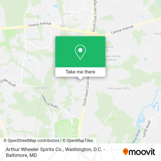 Arthur Wheeler Spirits Co. map