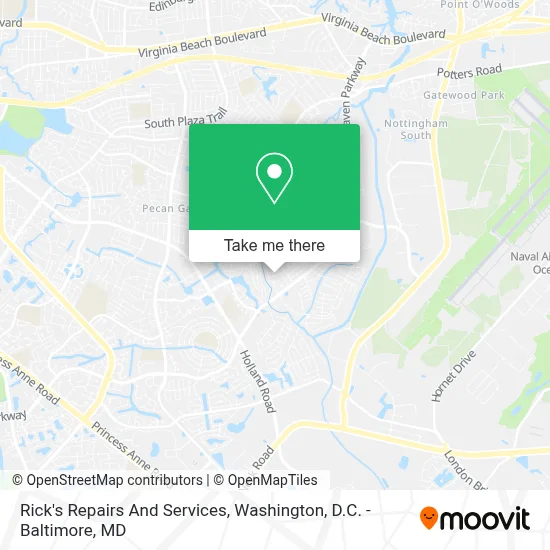Rick's Repairs And Services map