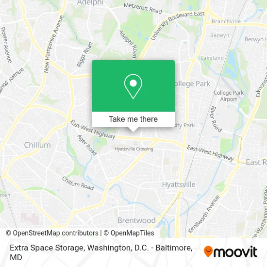 Extra Space Storage map