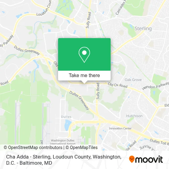 Cha Adda - Sterling, Loudoun County map