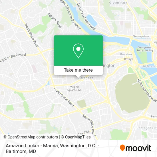 Amazon Locker - Marcia map