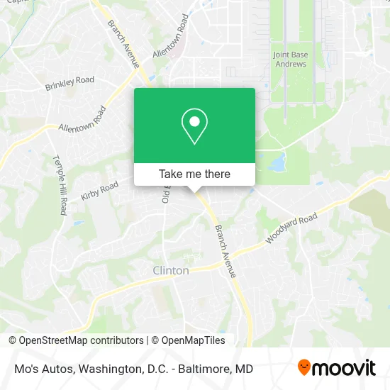 Mo's Autos map
