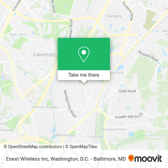 Enext Wireless Inc map