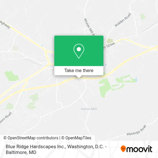 Blue Ridge Hardscapes Inc. map