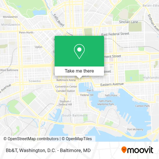 Bb&T map