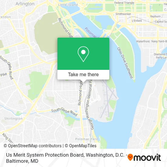 Us Merit System Protection Board map