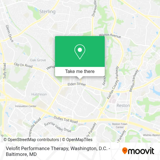 Velofit Performance Therapy map