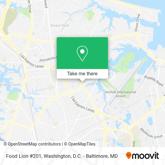 Food Lion #201 map