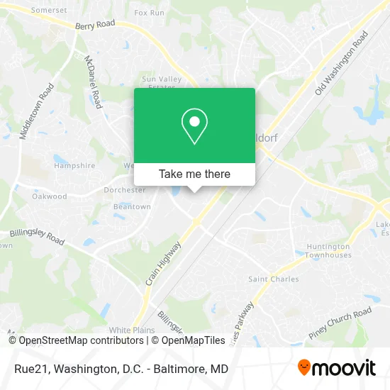 Rue21 map