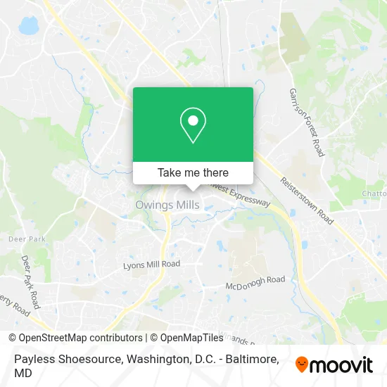 Payless Shoesource map